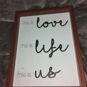 Love Life Us Framed Wall Art